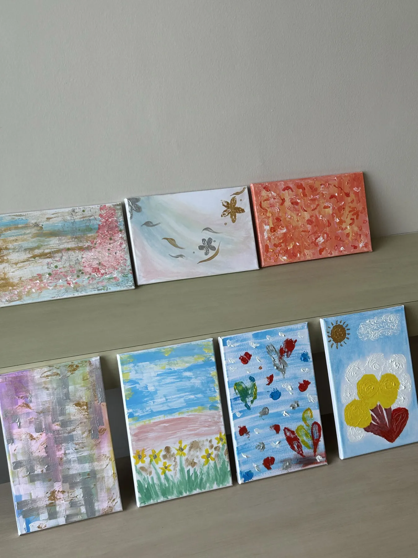艺术治疗工作坊作品：花瓶静物绘画